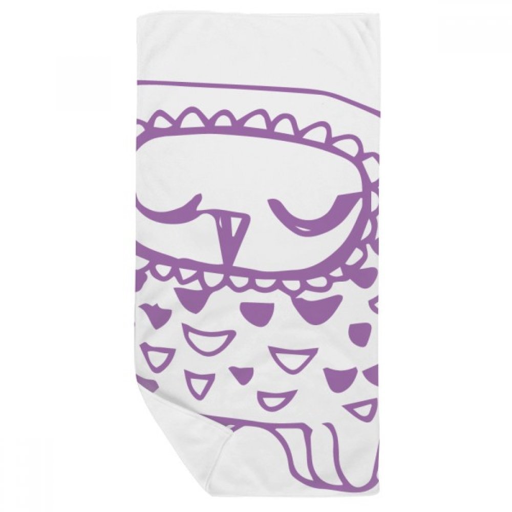 Serviette de bain oiseau multicolore 35x70cm en tissu doux pour le visage