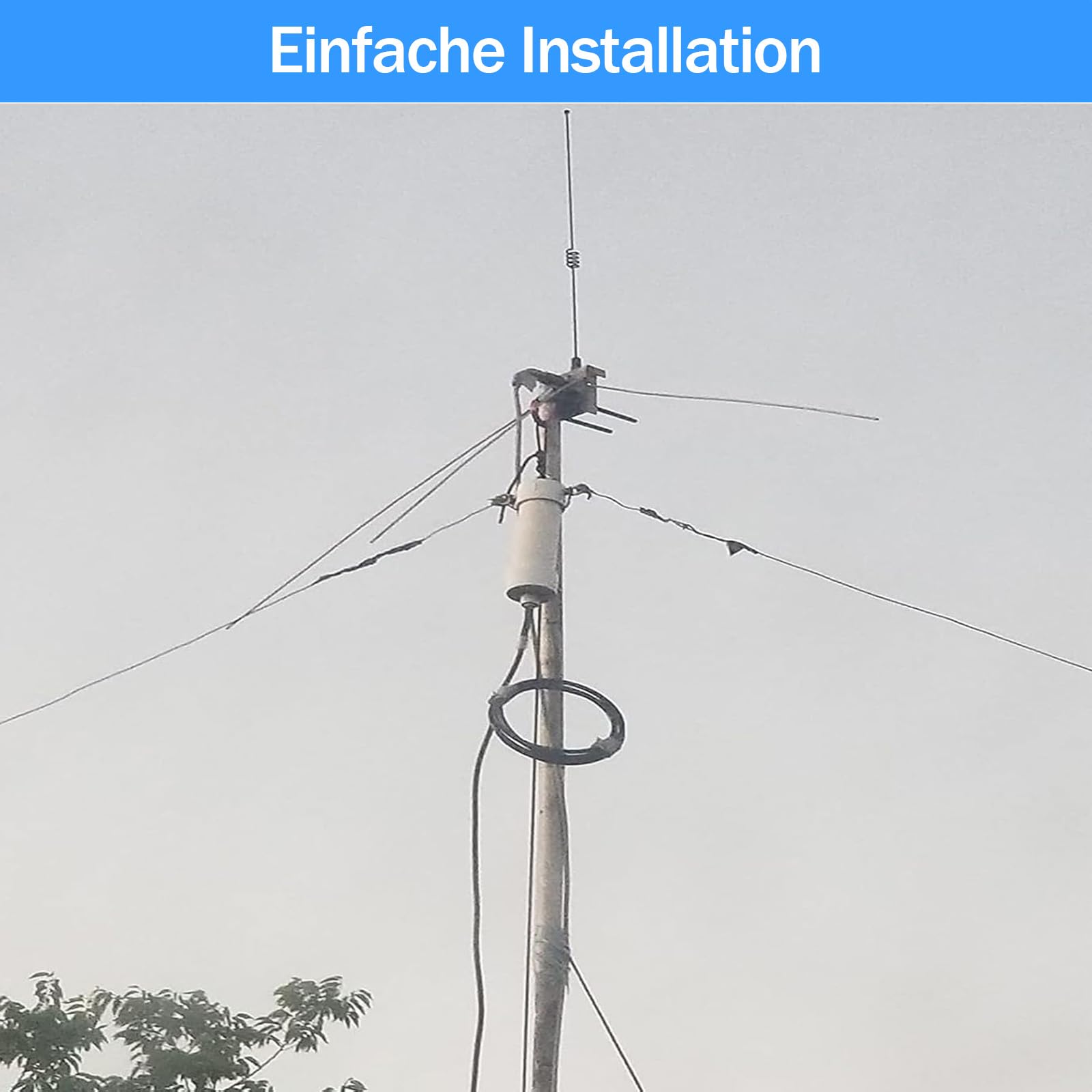 AURSINC Kurzwellenradio-Balun-Antenne 1:1-Balun, Frequenzbereich 1–50 MHz, 500 Watt Amateurfunkanenne mit UHF-Female-Stecker (SO-239) (DIY-wasserdichte Antenne)