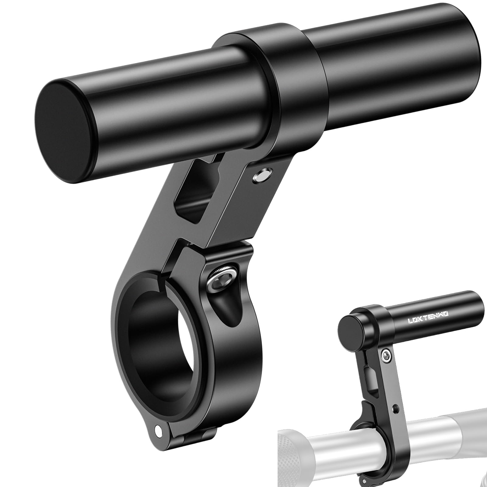 Bike Handlebar Extender - 3.93" Aluminum Extension with Aluminum Alloy Single-Clamp Mounting Base for Bicycle and Motorcycle, Fits Handlebar Diameters of 0.875"/ 1.0"/ 1.125"/ 1.26"-image-45