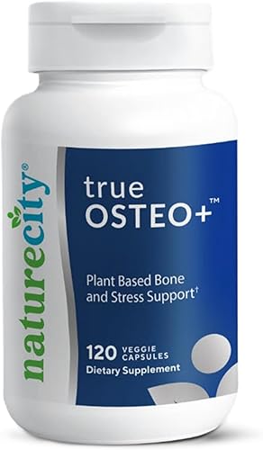 Miniatura 7 de NatureCity True-Osteo+ Suplemento nutricional de apoyo óseo de calcio vegetal con algas Cal vitamina K2 magnesio 120 cápsulas vegetales (paquete de