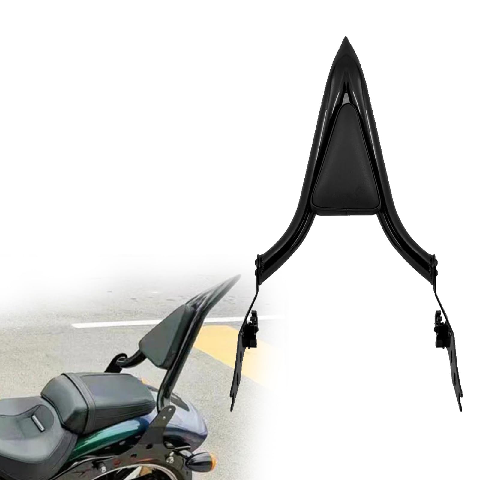 Appui-Dos De Passager Arrière Amovible pour Moto, Barre Sissy Chromée pour H&Arley Softail Breakout FXBR 107 2018-2020 2019 Décoration