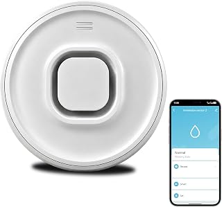 Water Leak Detector for Home Water Sensor Alarm Leak Detector 100db | Real-Time App Push Alerts, Low Battery Reminder, Compact Design,High Sensitivity for Basement Kitchen Pipe Water Heater