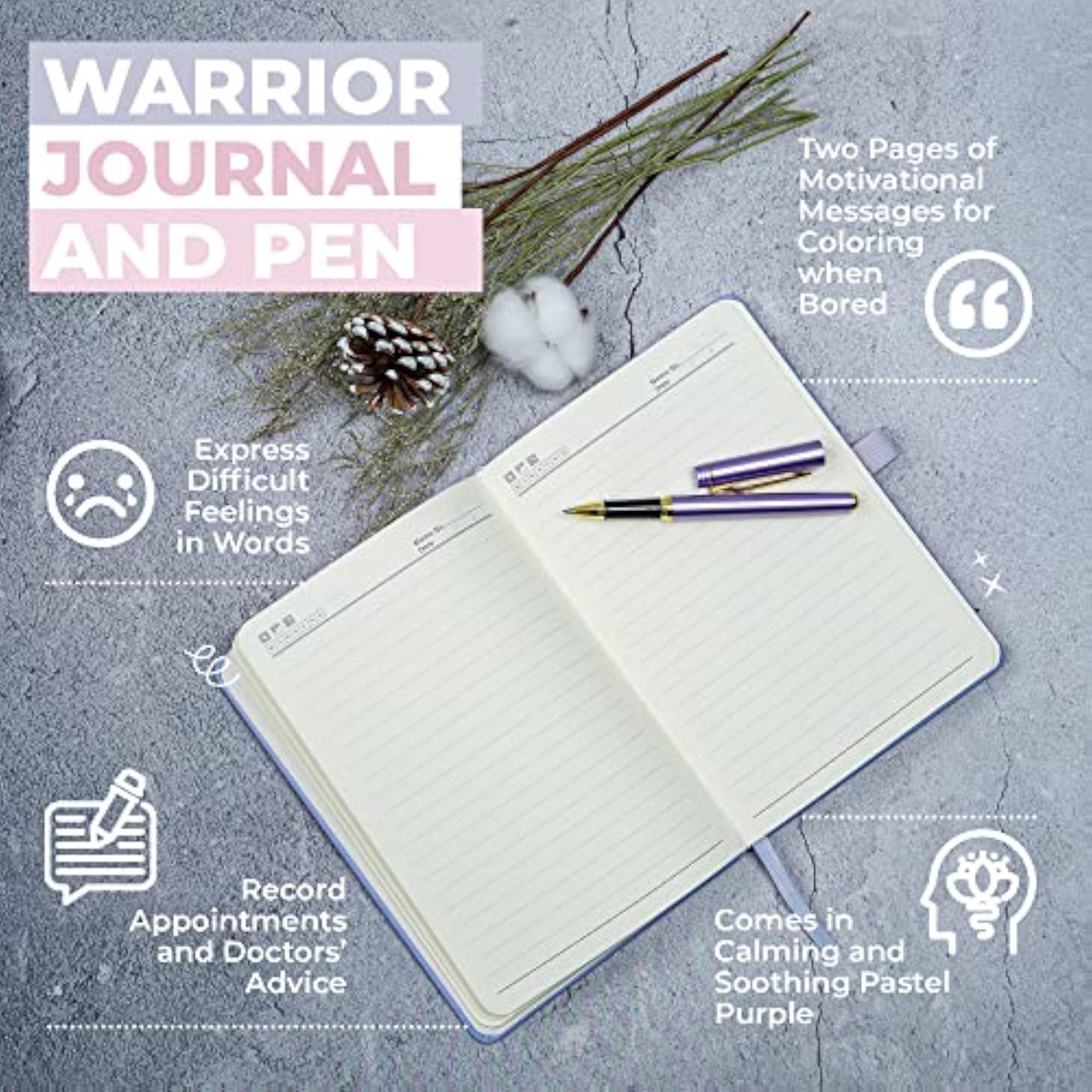 Chemo Care Package for Women, Blanket, Socks, Journal & Tumbler
