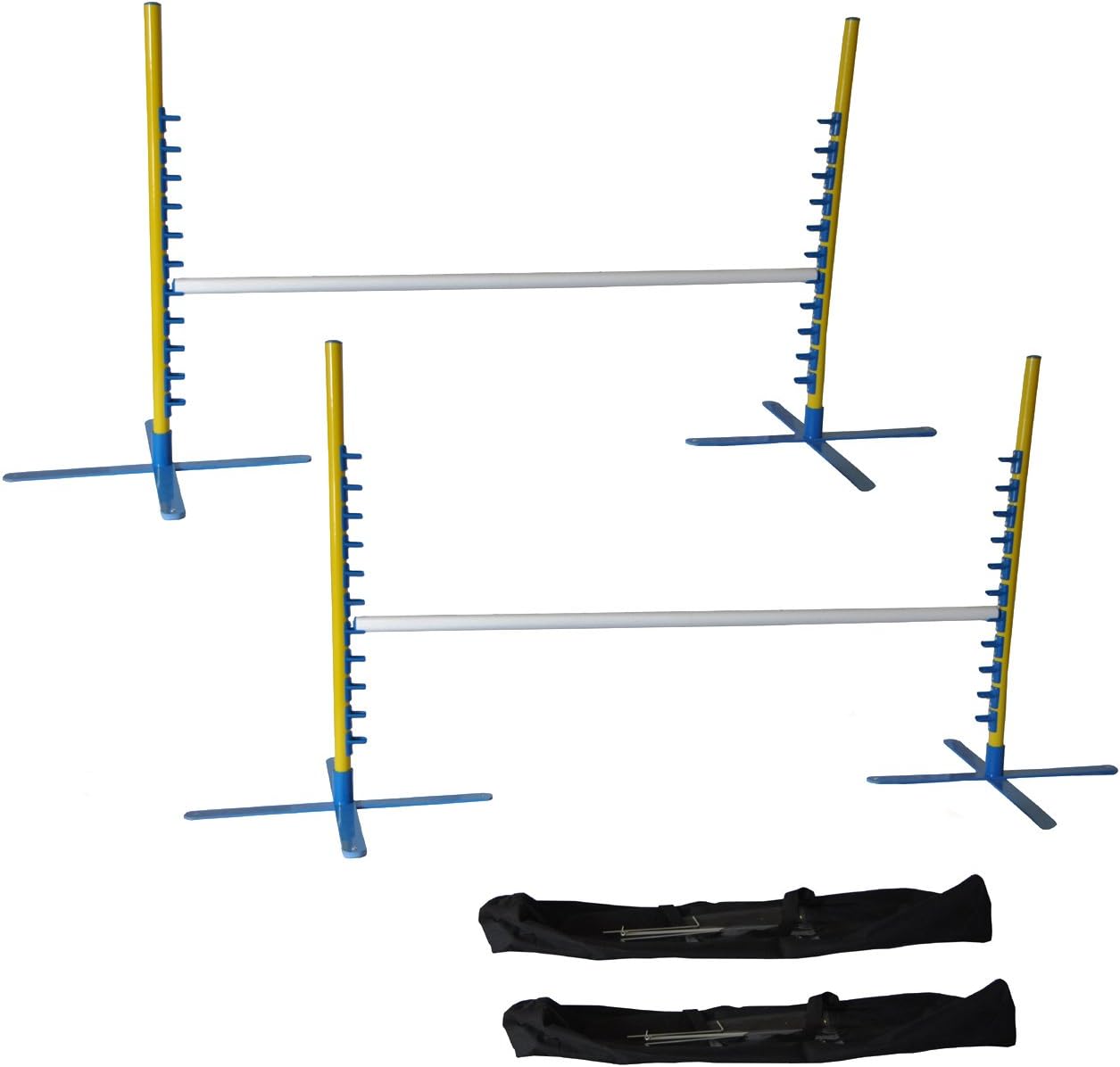 Cool Runners Set of 2, 4FT Wide Dog Agility Jumps with