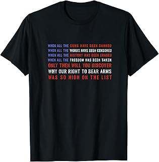 Gun Owner 2A Second Amendment Freedom Flag Quote T-Shirt