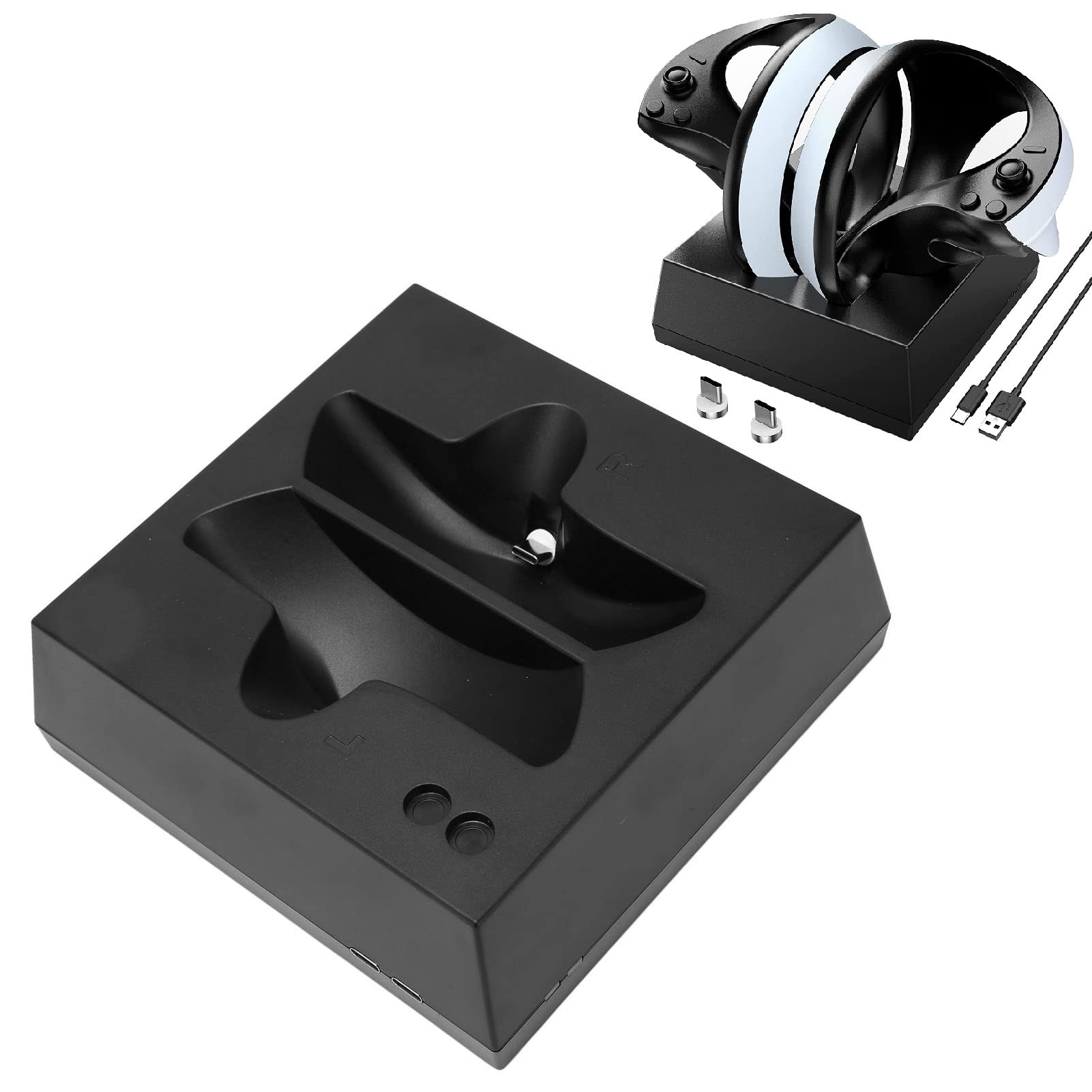 PSVR2 Charger, Charging Station for PS VR2, PSVR 2 Charging Station with VR Headset Holder Display Stand, Fast Charger Station with 2 Rechargeable Port (B0C4V4V7QK) Amazon Price History, Amazon Price Tracker