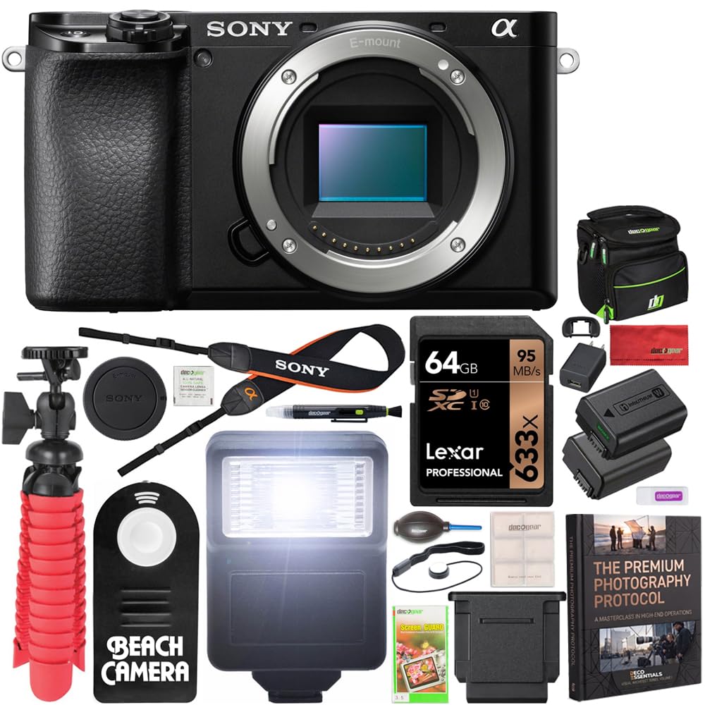 Amazon.com : Sony Alpha a6100 Mirrorless Camera Body Only (ILCE