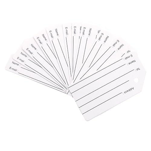 Ovener 10Pack Name ID Card Blank Fit for Luggage Tags