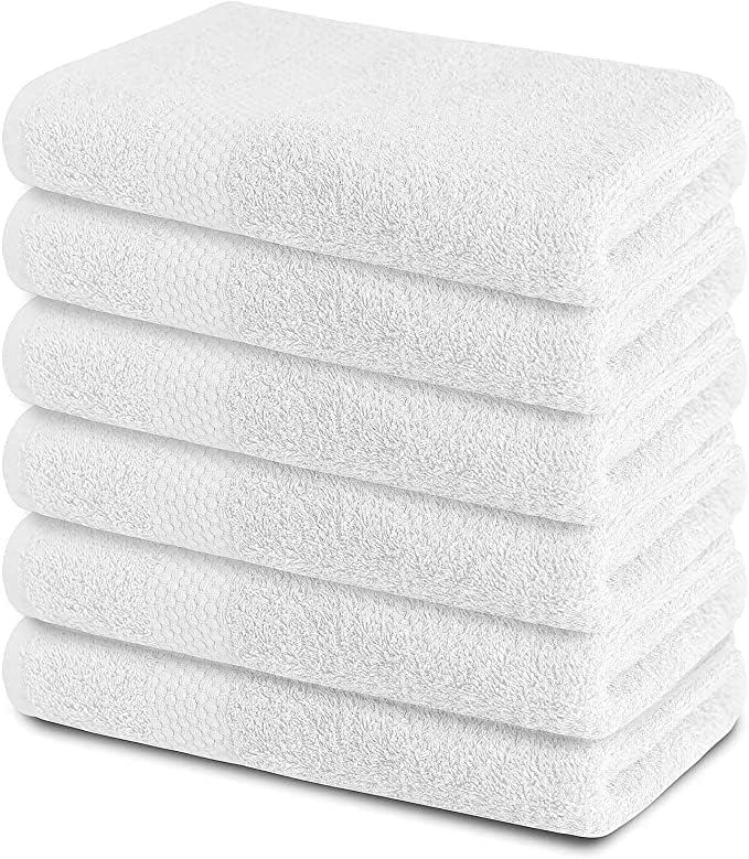 Av Décor Hand Towel 12 Piece 450 GSM Cotton Hand Towel for Hotel,Gym, Spa & Home Use Set - White, Size - 12x18 inch,-image-20