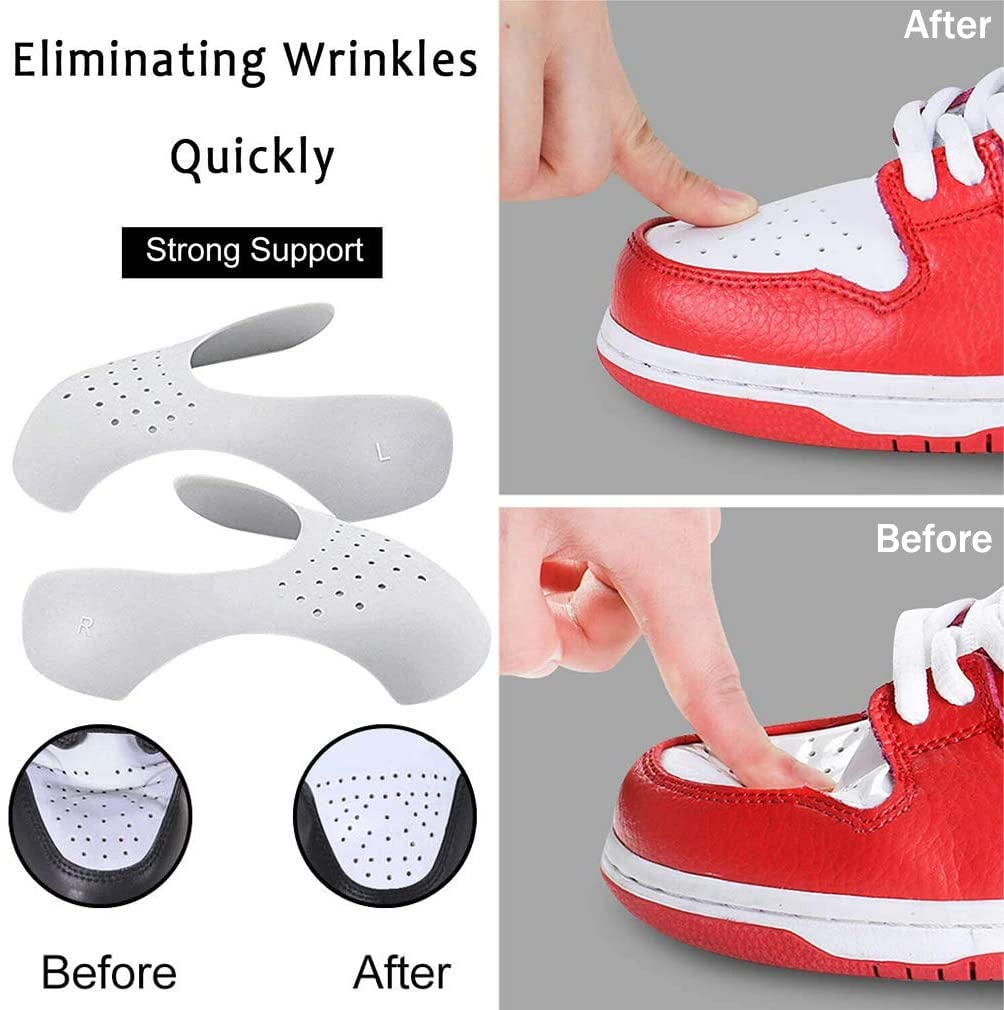 xd Protector Zapatillas 4 pares Antiarrugas Zapato Protector Puntera Zapato Prevenga Hendidura del Pliegue del Calzado Deportivo