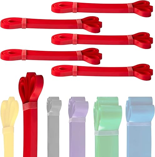 Hungdao 5 bandas de resistencia elásticas para entrenamiento asistencia de dominadas bandas de ejercicio para entrenamiento de resistencia gimnasio