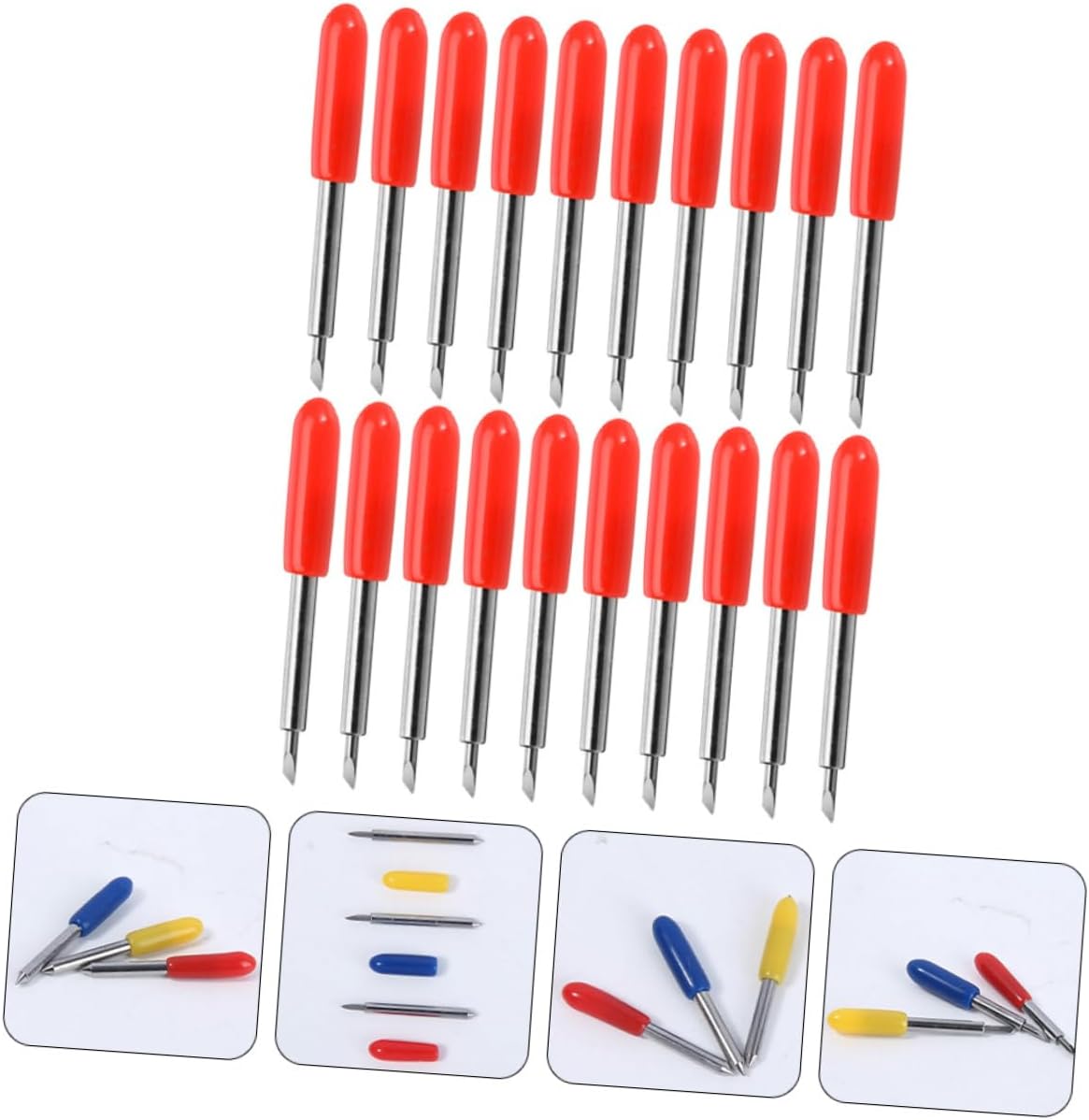 50pcs Vinyl Cutter Blades for Cutting Machines High Precision Cutting Tools for Crafting Compatible and Graphtec Plotters