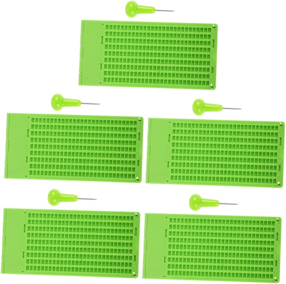 NOLITOY 5sets Braille Writing Board Pen Blind Aid Braille Fingerboard Alphabet Board