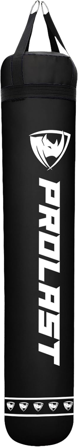 PROLAST Heavy Punching Kicking Bag for Adults, Boxing, MMA, Martial Arts, Muay Thai, Strength Training Equipment, Filled/Unfilled, 6ft, 150 lbs, Special Edition Logo