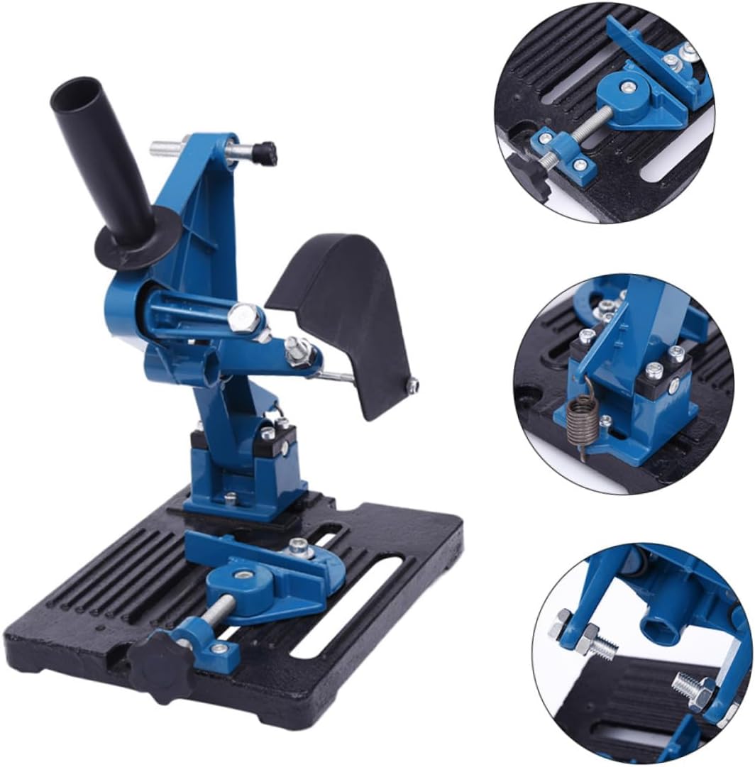 Angle Grinder Stand and Angle Holding Bracket Multipurpose Cutting Machine Base with Desktop Rack for Grinding and Cutting Tools