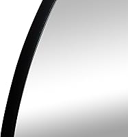 Vista 88 de Deco 79 Espejo de pared simplista de madera con marco minimalista fino, 24 x 1 x 24 pulgadas, blanco