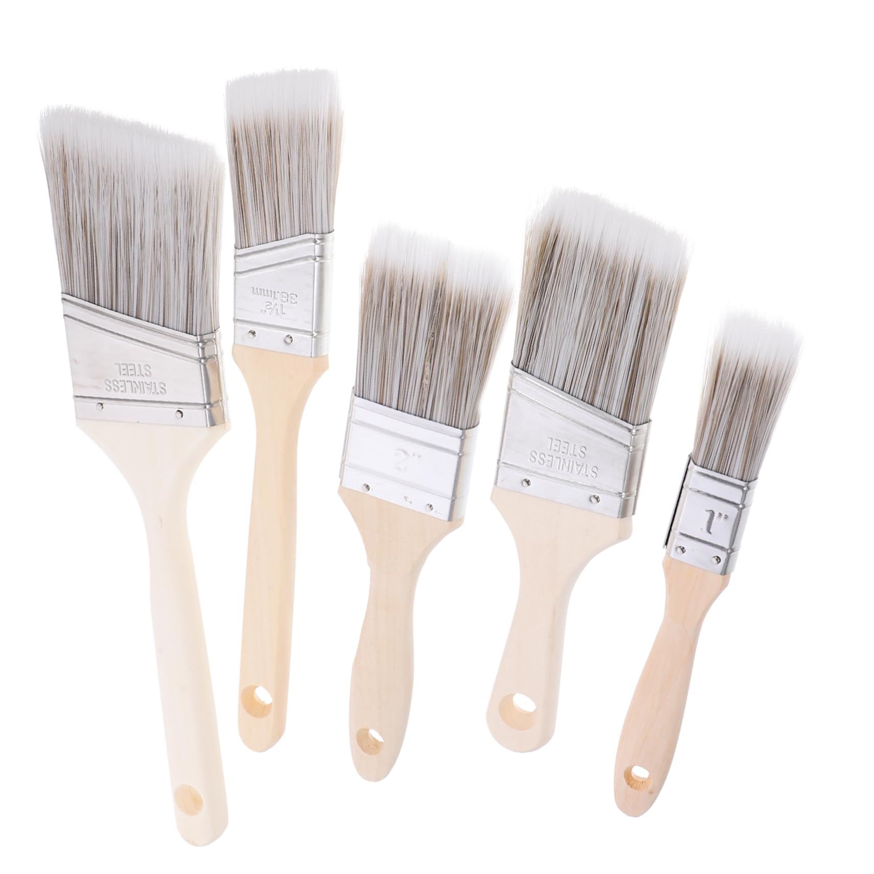 Uonlytech 5 Juegos Pincel De Pintura Cepillo De Alambre Borde De Pintura para Marcadores De Máquinas Limpiadoras De Alfombras Artista para De Pared Paleta con 5 Piezas * 5