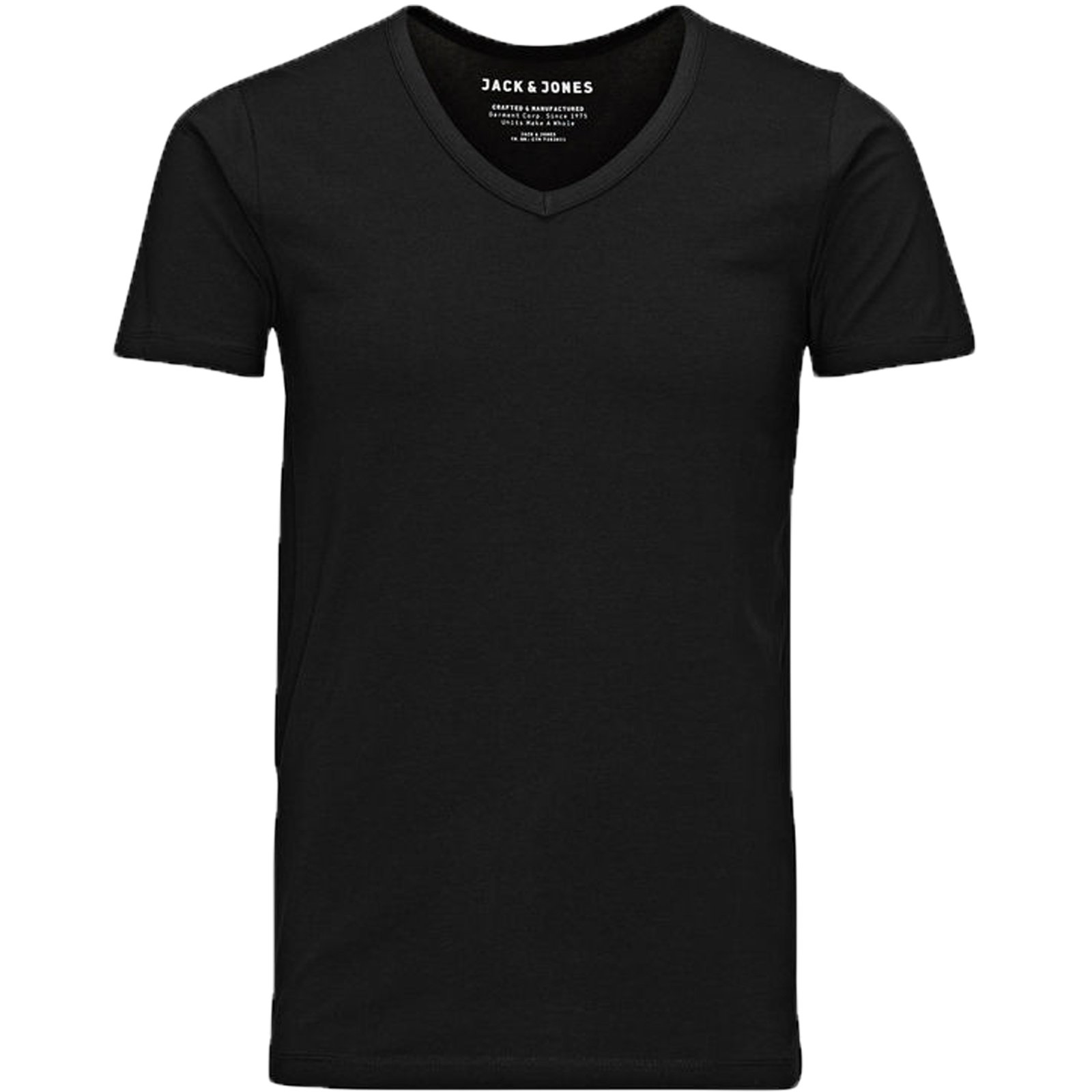 Jack & Jones Basic V-Neck Men's T-Shirt - Black - XX-Large