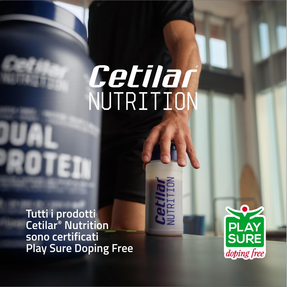 Dual Protein, Integratore con due fonti proteiche del siero del latte (isolate e idrolizzate), Minerali Sucrosomiali®, 800 gr, Crescita e Mantenimento massa Muscolare, Gusto cacao, Cetilar Nutrition