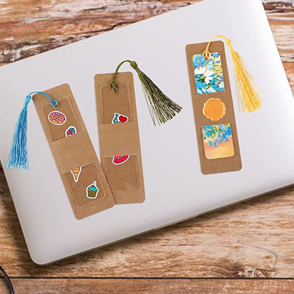 DOITOOL 120 Set Segnalibri Acrilici Vuoti con Nappe Segnalibri Creativi per Amanti Dei Libri per Progetti Te e Regali