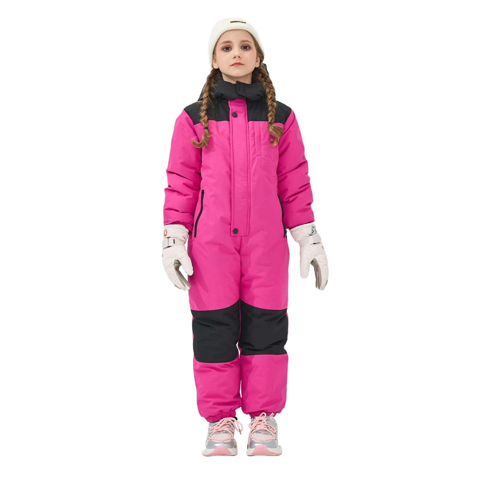 Owntop Mono de Nieve para Niños - Traje de Esquí Cálido de Una Pieza para Niños y Niñas, Traje de Nieve Ligero e Impermeable para Invierno, Traje para Snowboard para Bebés, 98-128 cm
