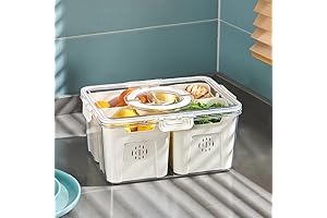 Airtight Fridge Fruit Storage Containers with Lids