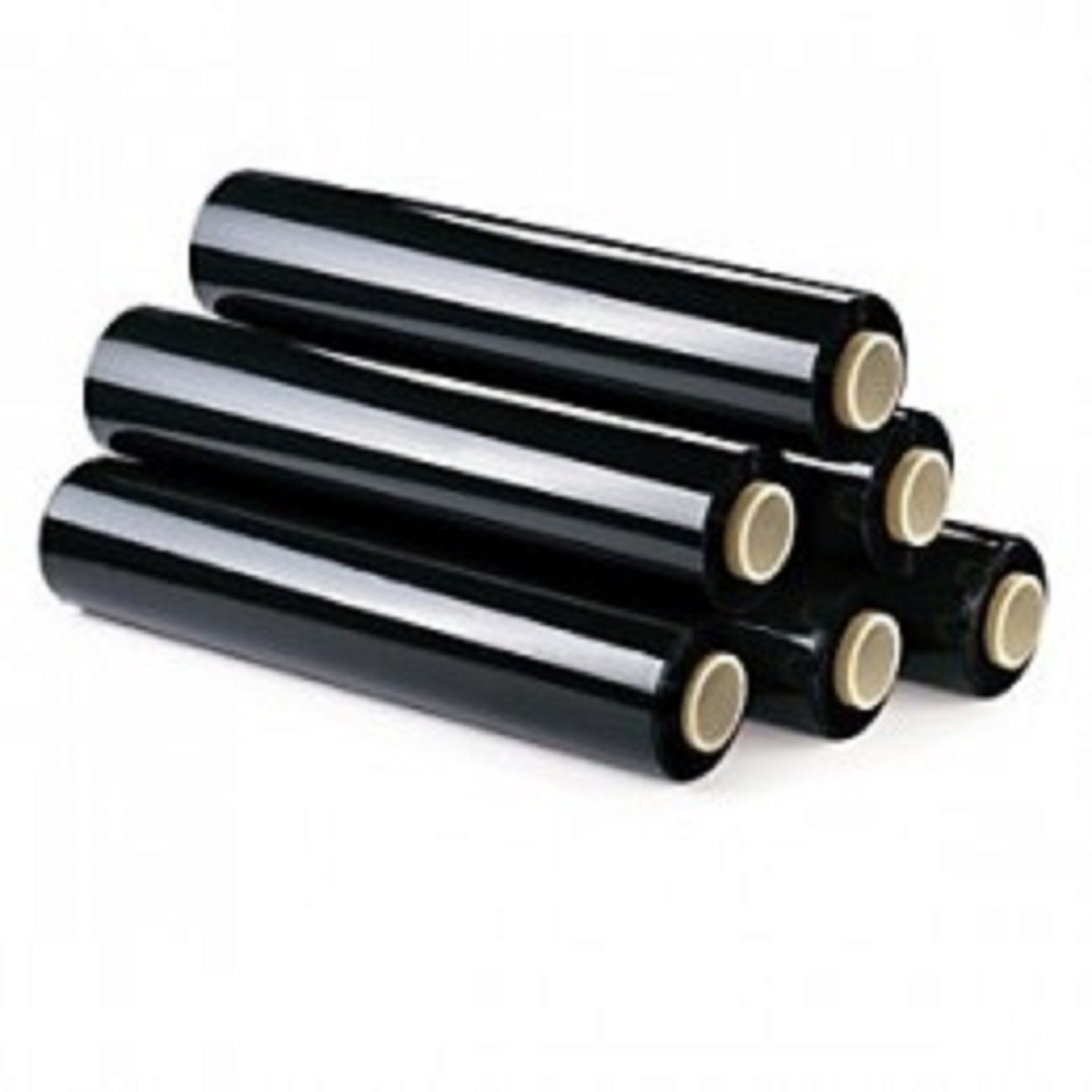Bobine Film Estensibile Manuale Nero H. 50 cm 2,2 kg 6 Pezzi Loimballi