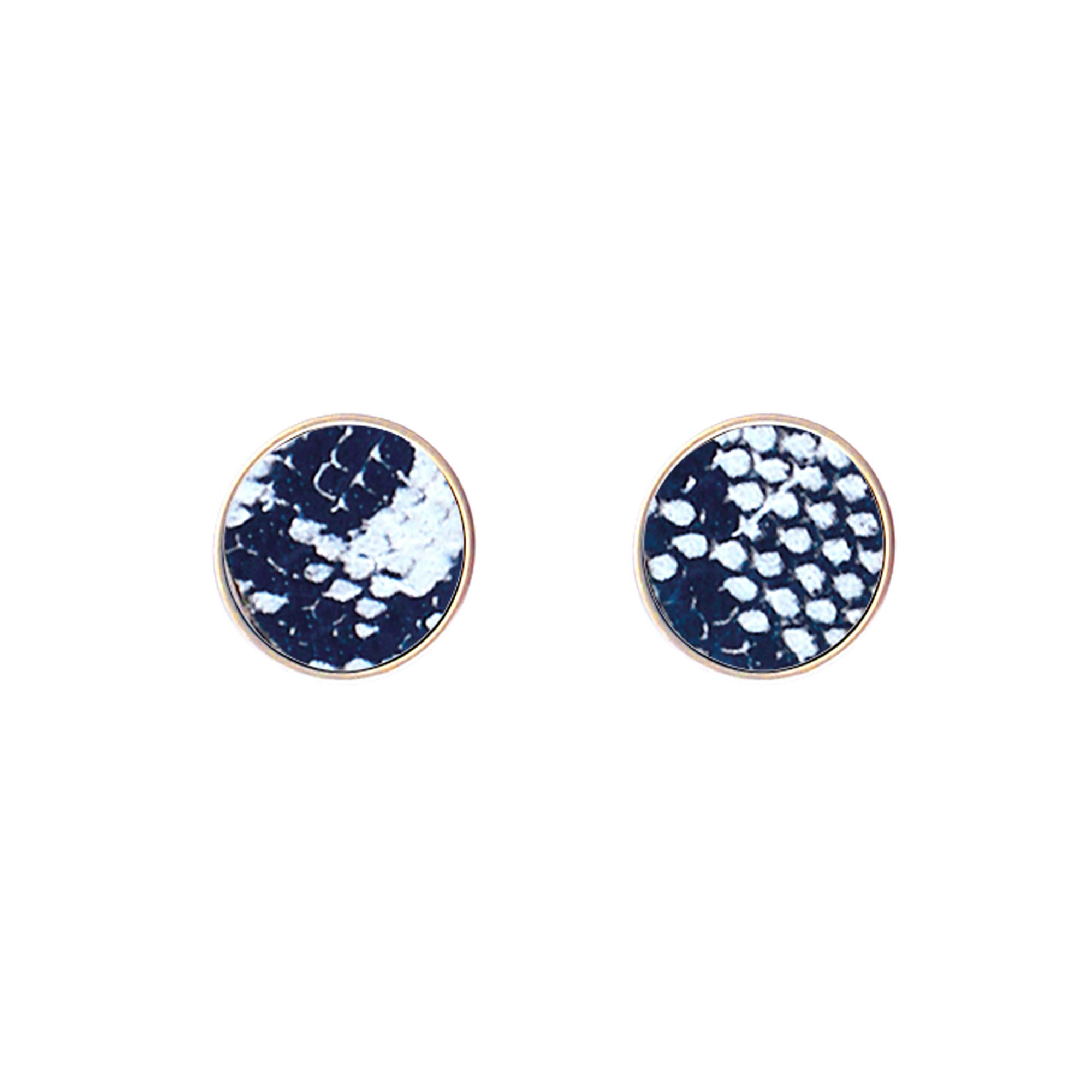 Animal Print Stud Earrings for Women – Leopard, Jaguar, Zebra, Snakeskin – Genuine Leather – Round, Oval, Teardrop - Fashion Statement Earrings - Gift