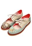 DOGO Personalize Your Life - PENCY Printed Retro Ballerinas - Casual,Elegant and Original Style - Vegan, Handmade, Environmentally Friendly, Breathable