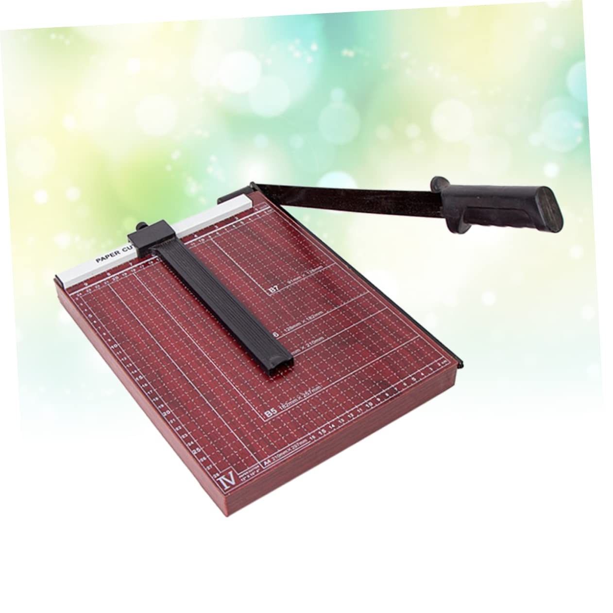 Lurrose Taglierina per Carta Taglierina per Carta Fotografica Ghigliottina con Base in Metallo Robusta Taglio Preciso per Ufficio e Casa Meccanismo di Blocco Automatico