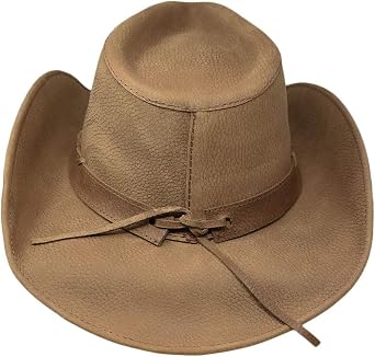 Bullhide Mens Briscoe Durable Leather Western Cowboy Hat 3 3/8 BrimCowboy Hat