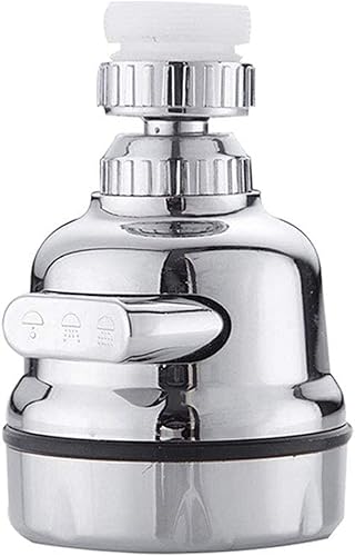 Aireador de fregadero de cocina, aireador de grifo giratorio de 360 grados, grifo de ahorro de agua con pieza de repuesto de grifo de junta para