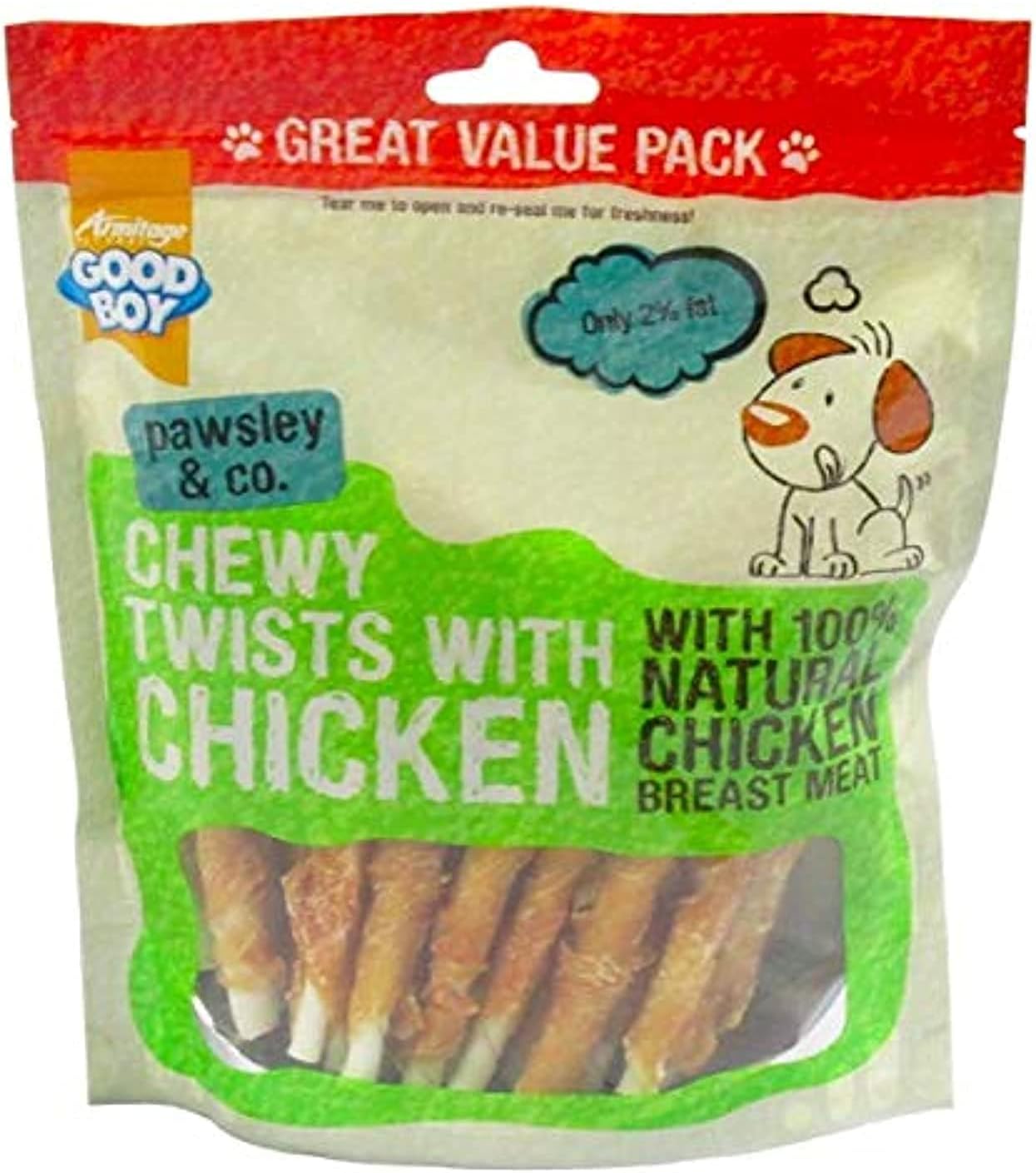 Chew Chicken Twists for Dog (Pack of 320g)