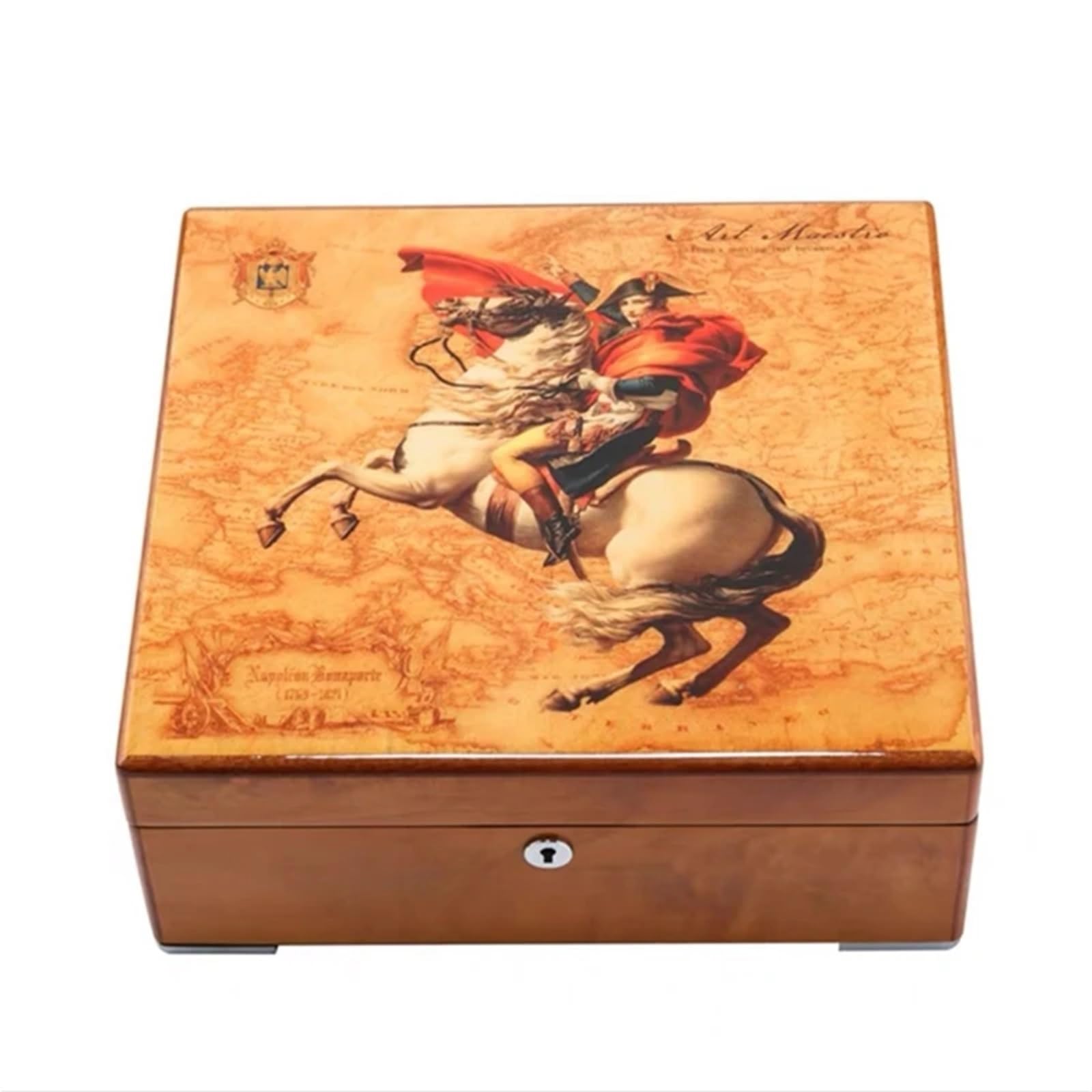 SHENJMAI Watch Box 8 Slots Wood Watch Storage Boxes Solid Display Case With Lock Women Wooden