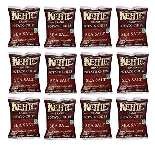 Kettle Brand Potato Chips, Sea Salt, 2-Ounce Bags (12 Count)