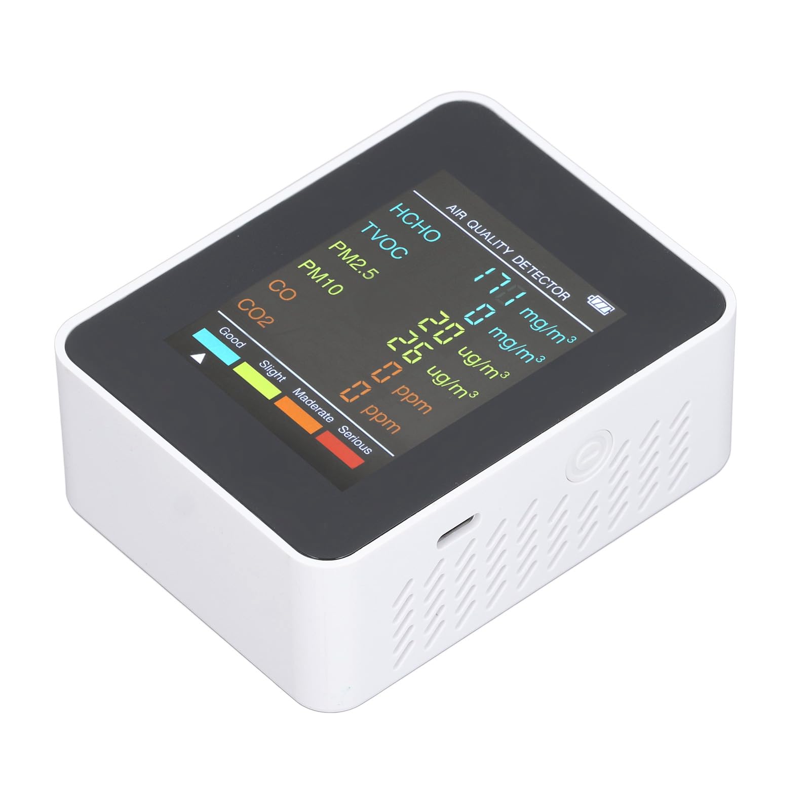 Detector De CO2, Medidor De Sensor CO2 TVOC HCHO PM2.5 PM10 Con