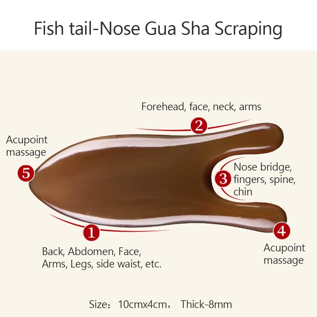 Herramienta de masaje Guasha, Set de masaje para el cuidado de la salud, Cuidado facial de la piel para levantar la piel reducir las arrugas de los ojos, Herramienta de masaje de terapia en el hogar
