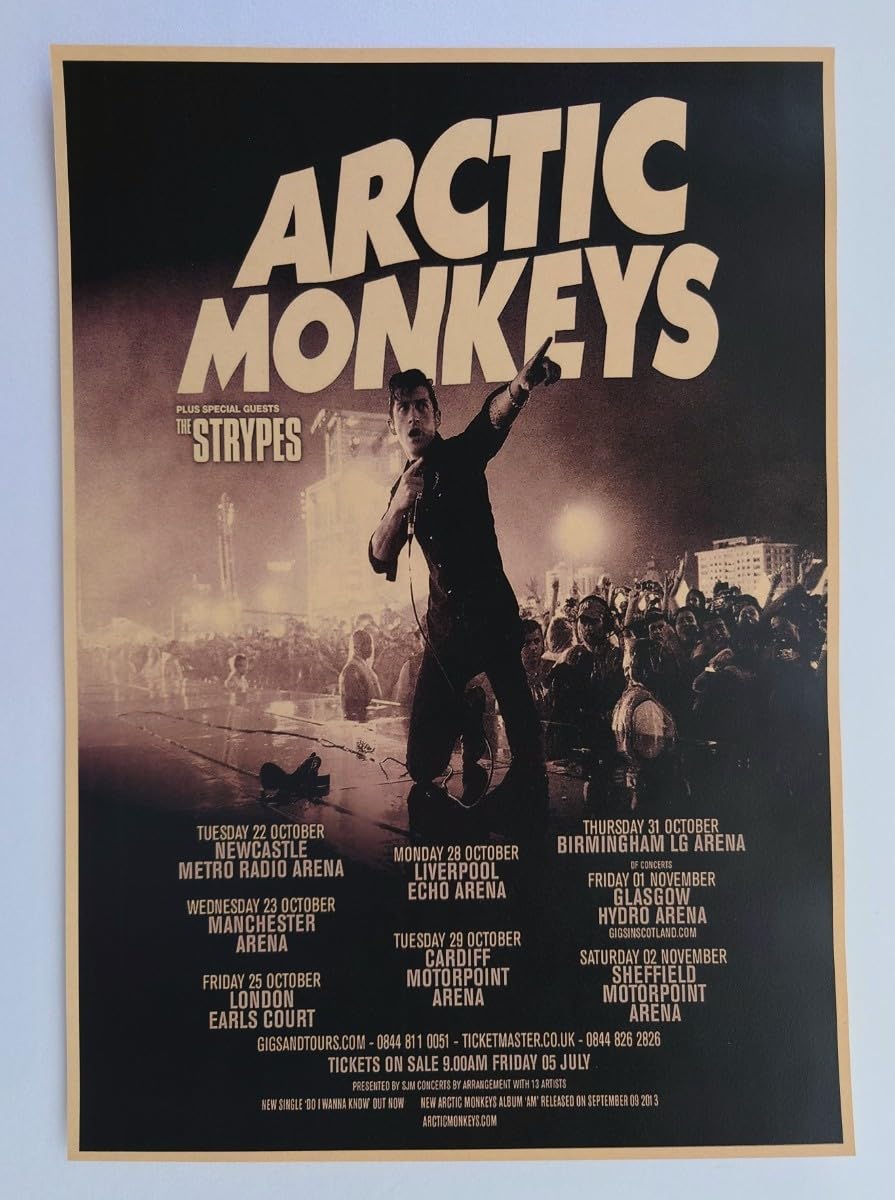 Arctic Monkeys アークティックモンキーズ リトグラフ ポスター Amazon.co.jp: Arctic Monkeys アークティック モンキーズ ポスター ②