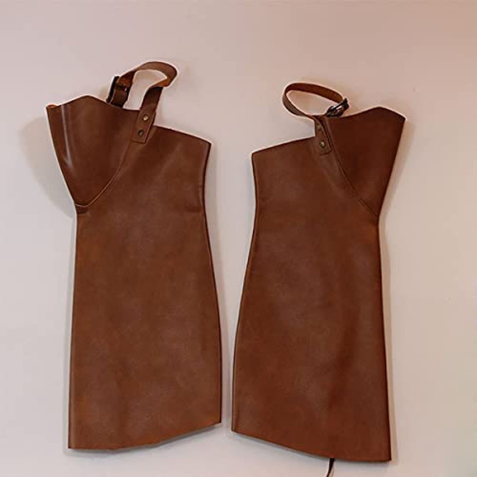 Demi-chaps En Cuir Marron Stateline Tack - Sangles Réglables, Crochet Et Boucle