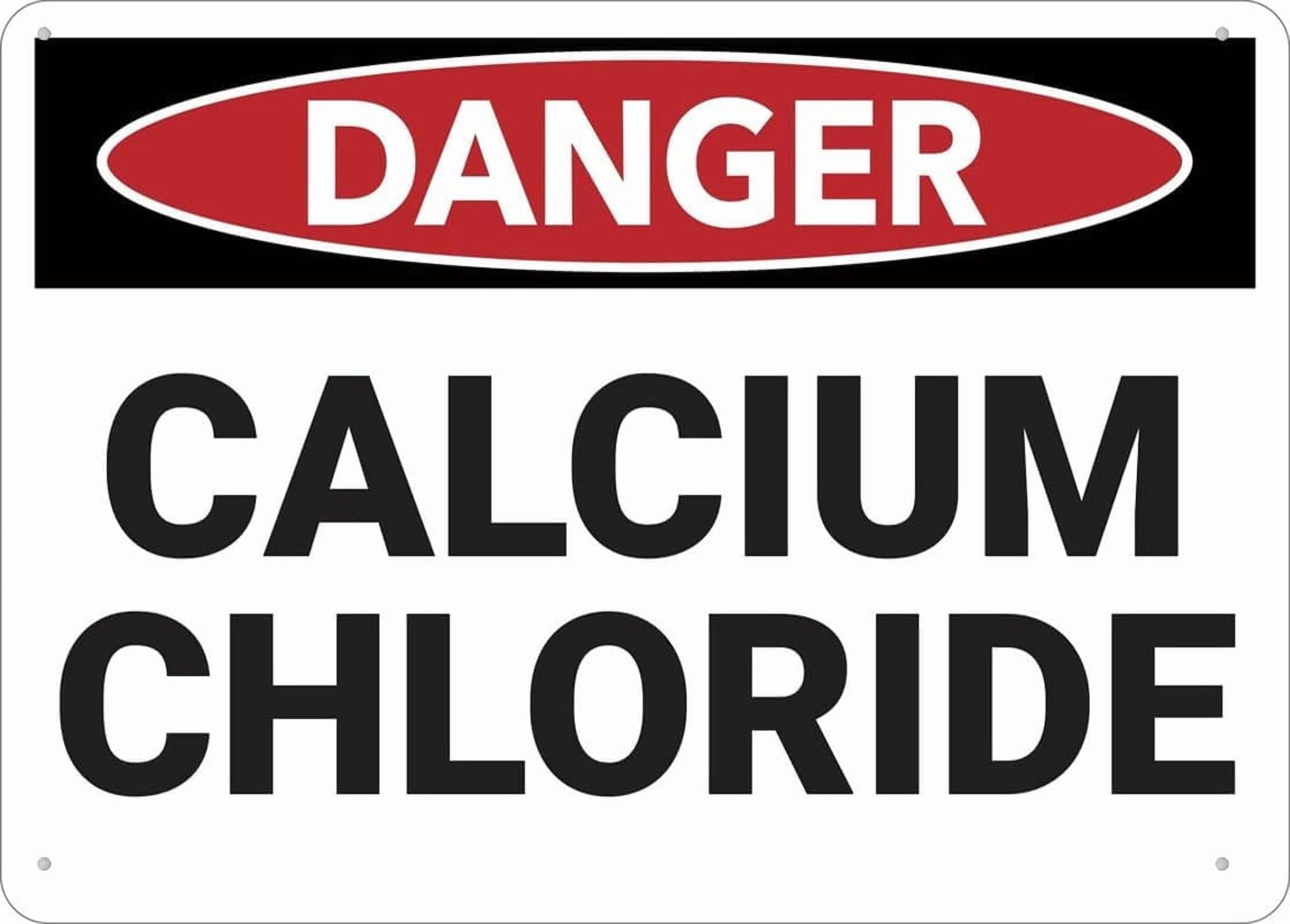 (2-Pack) Metal Tin Sign Danger Caustic Sign For 8""X12"",4 Pre-Drilled Holes.Durable/Weatherproof