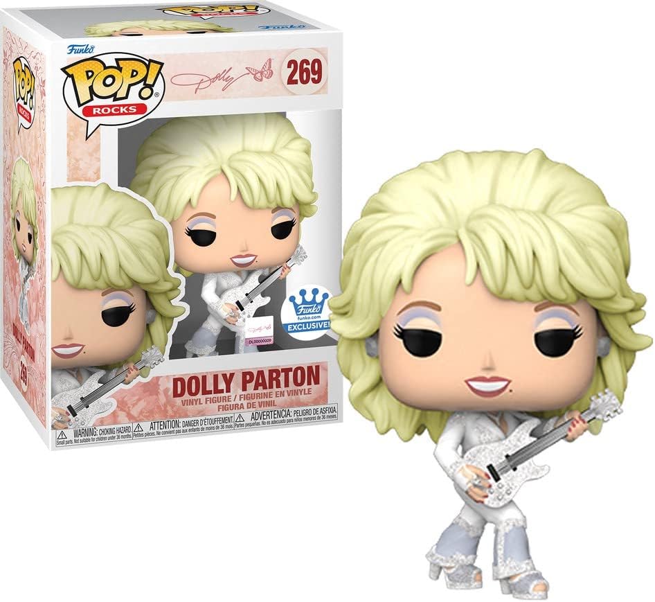 Funko POP! Rocks: Dolly Parton in White Pantsuit Shop Exclusive