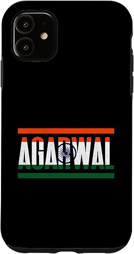 Miniatura 10 de iPhone 15 Plus Agarwal Surname Family Pride India Flag Case