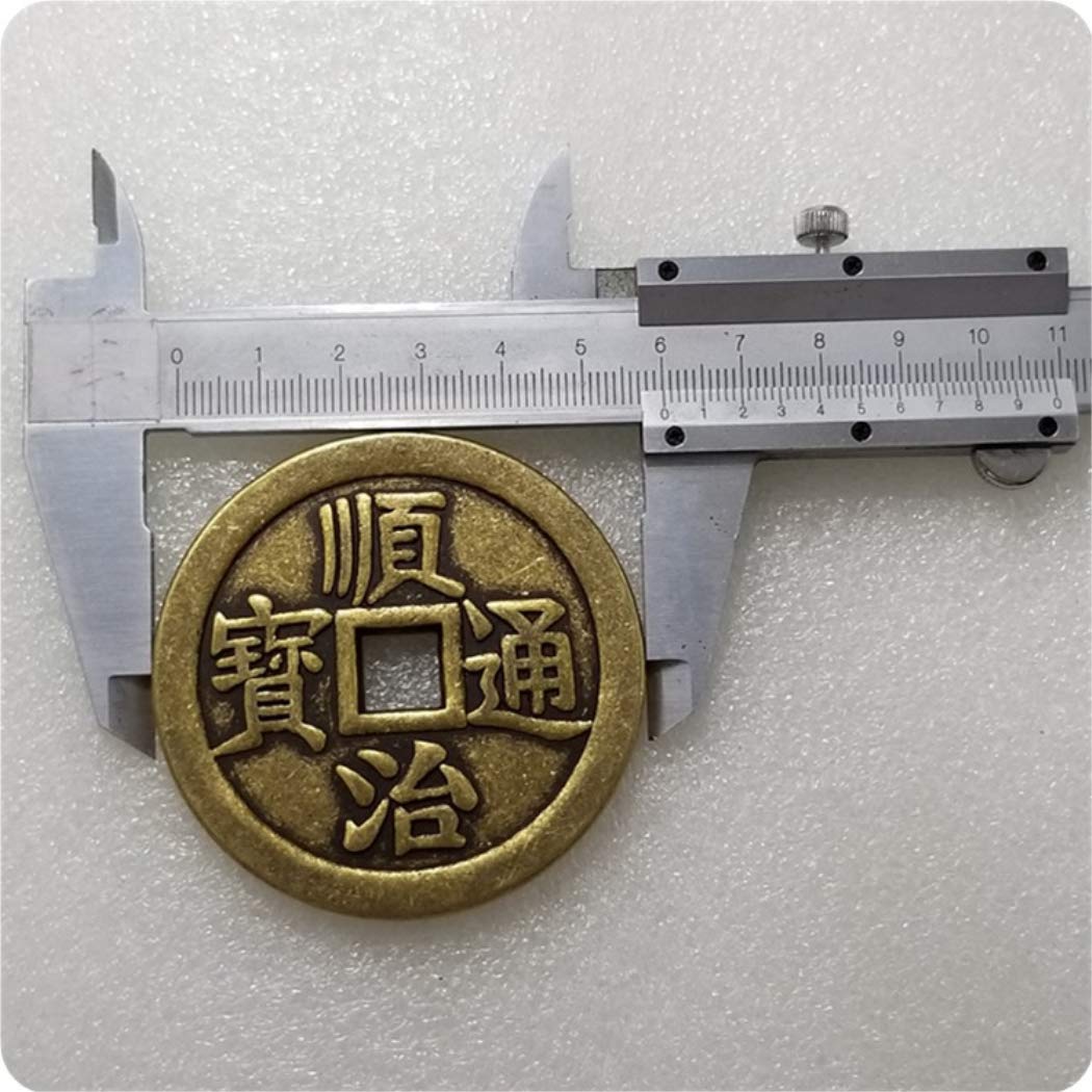 Moneda de cobre de 60 mm Los emperadores de la dinastía Qing Copiar monedas de cobre antiguas monedas del desafío de la suerte del este Moneda Replica Arte Artesanía