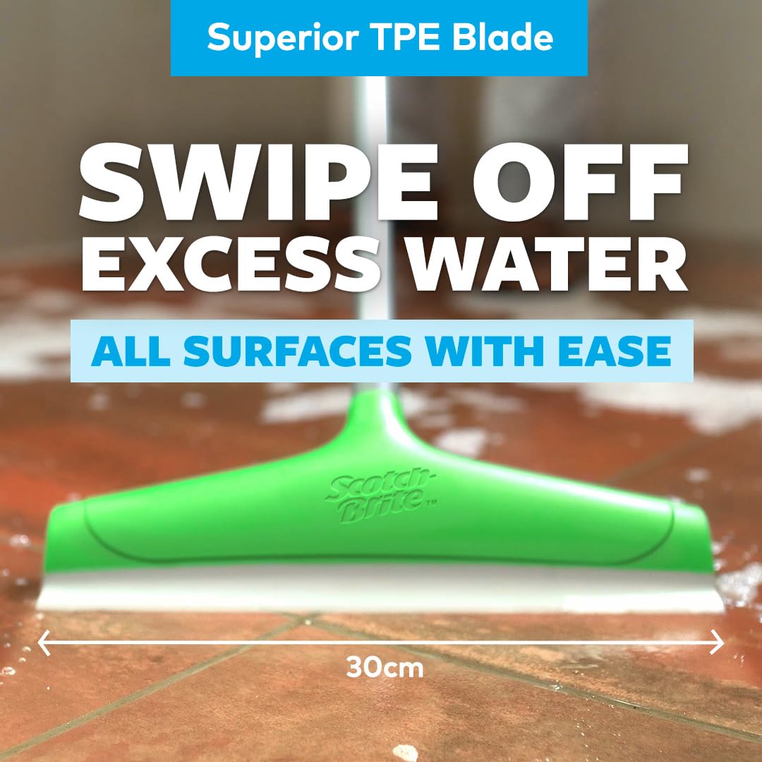 Scotch-Brite Plastic Bathroom Squeegee Wiper Head (Suitable Only for Wipers), 3 Centimeters, Grey 2