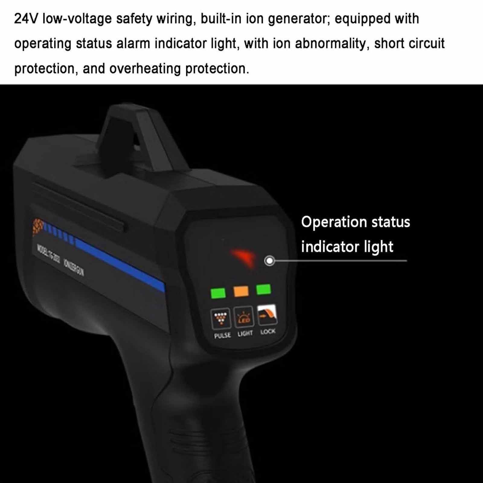 Pistola Aire Ionizante Portátil,Ionizador Antiestático,Eliminador Electrostático,Balanza Iónica Para Eliminación Estática.Eliminador Estática Aire Ionizante