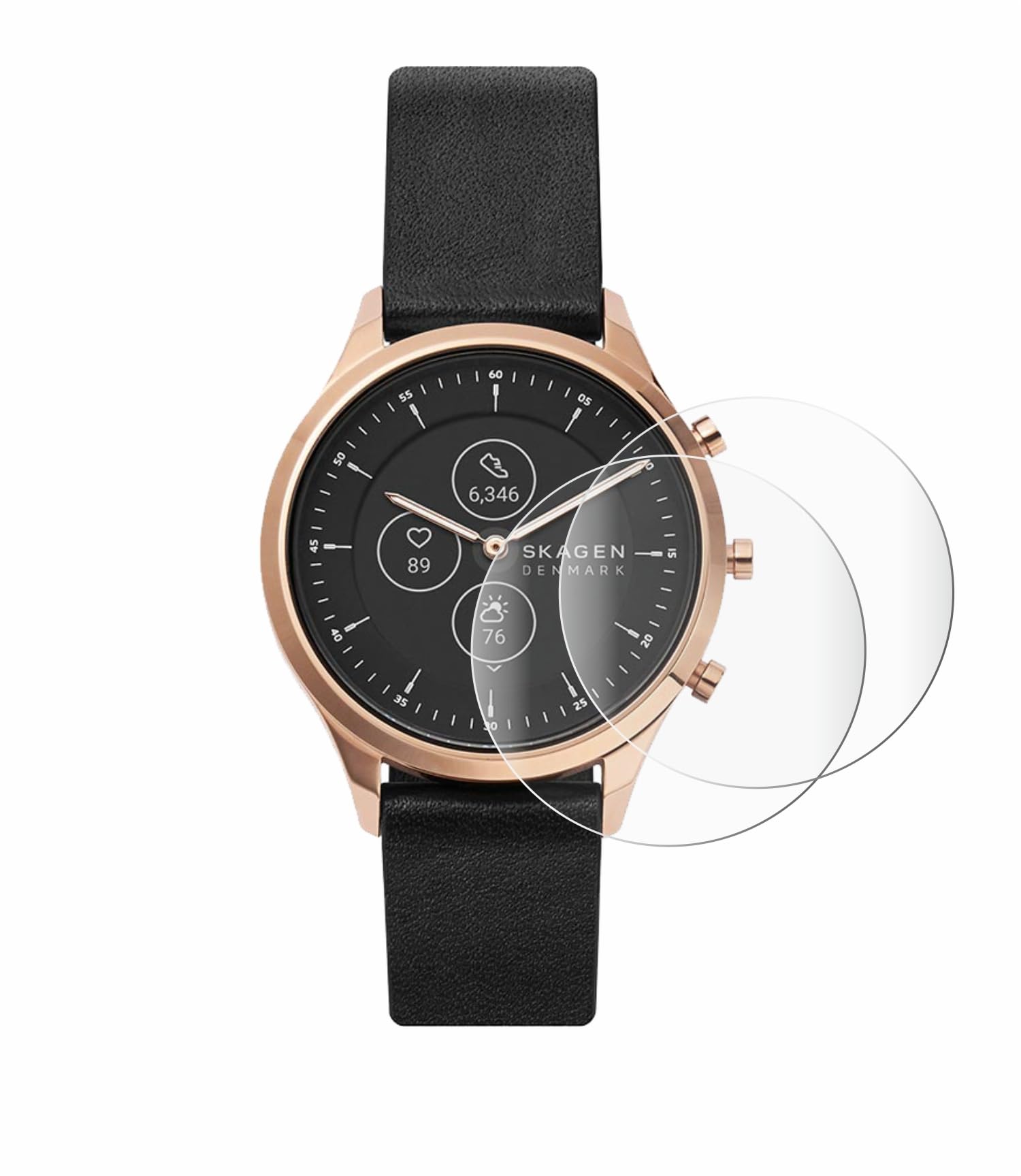 BROTECT Schutzglas für Skagen Hybrid Smartwatch Mini Hald Schutzfolie Made in Germany Panzer Folie Glas Displayschutz