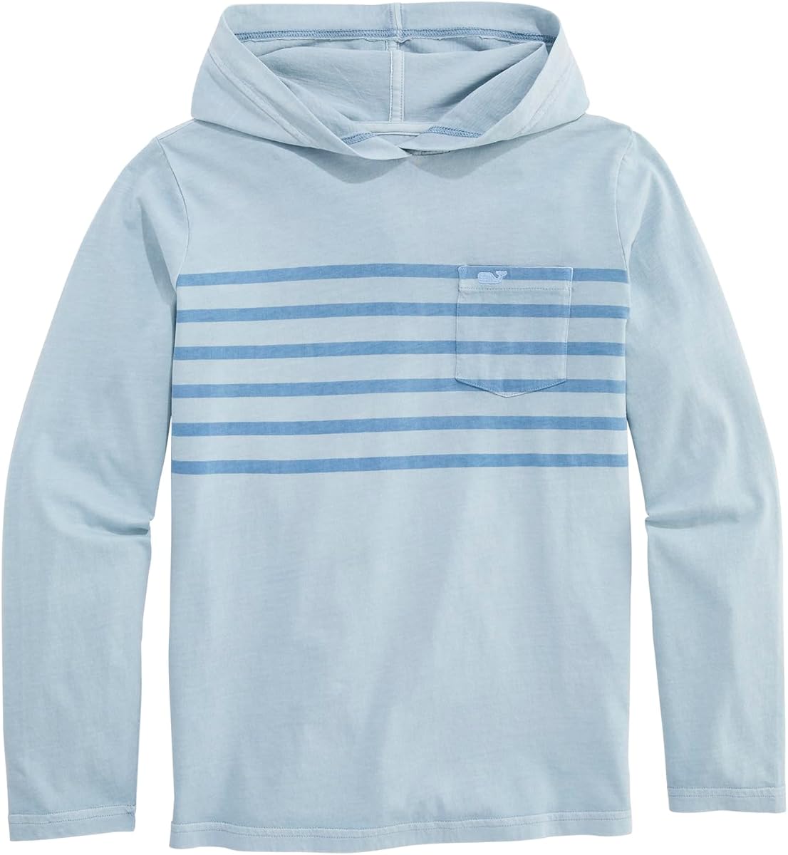 vineyard vines Boys' Surf Jersey Garment Dyed Chest Stripe Hoodie