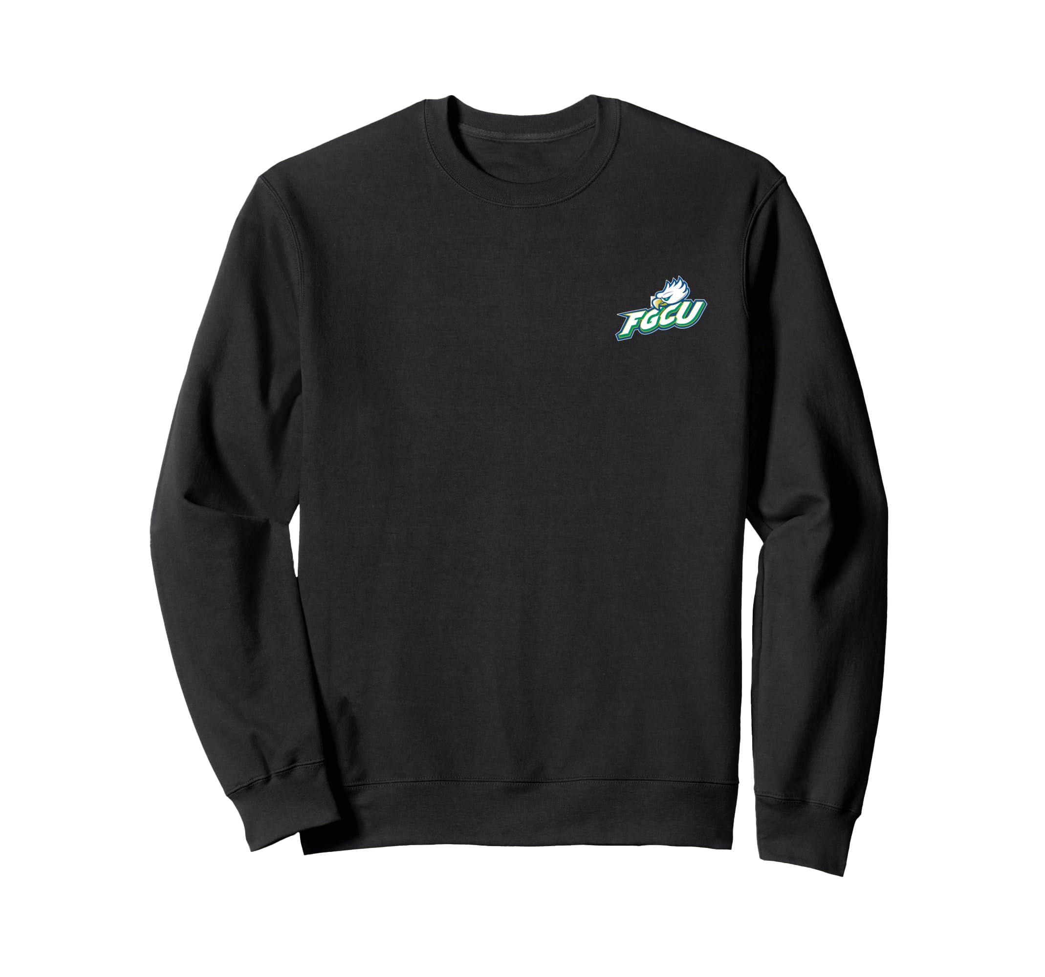 Elite Authentics Unisex-Adults FGCU Eagles Left Chest Black Classic Sweatshirt