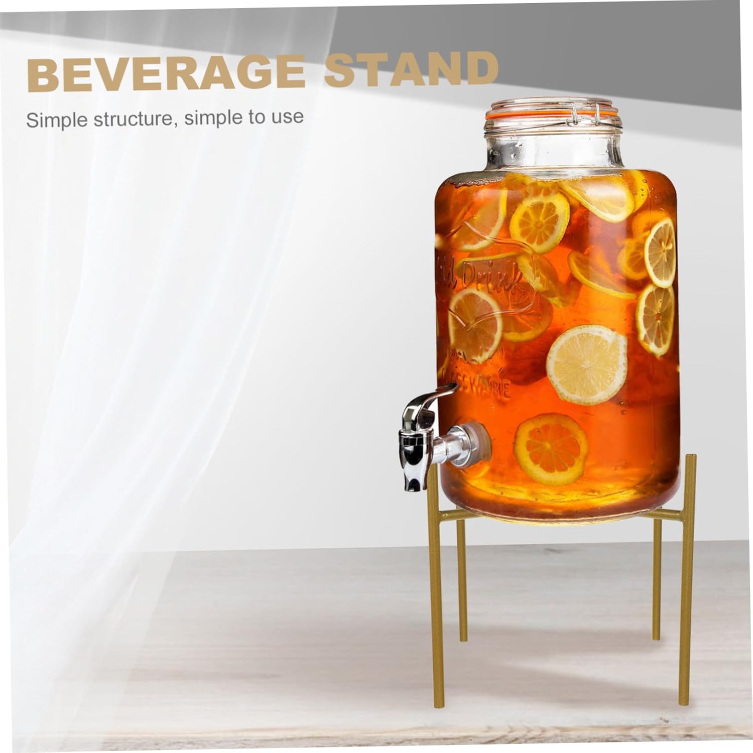 Beverage Dispenser Stand Holder Base for Drink Dispenser Planter Fish Tank Sturdy and Stylish Floor Stand for Home and Events