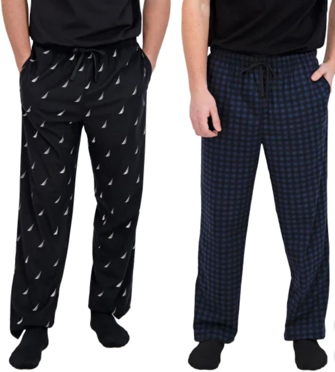Nautica Men's 2 Pack Fleece Lounge Sleepwear Pajama Pants - Image 2